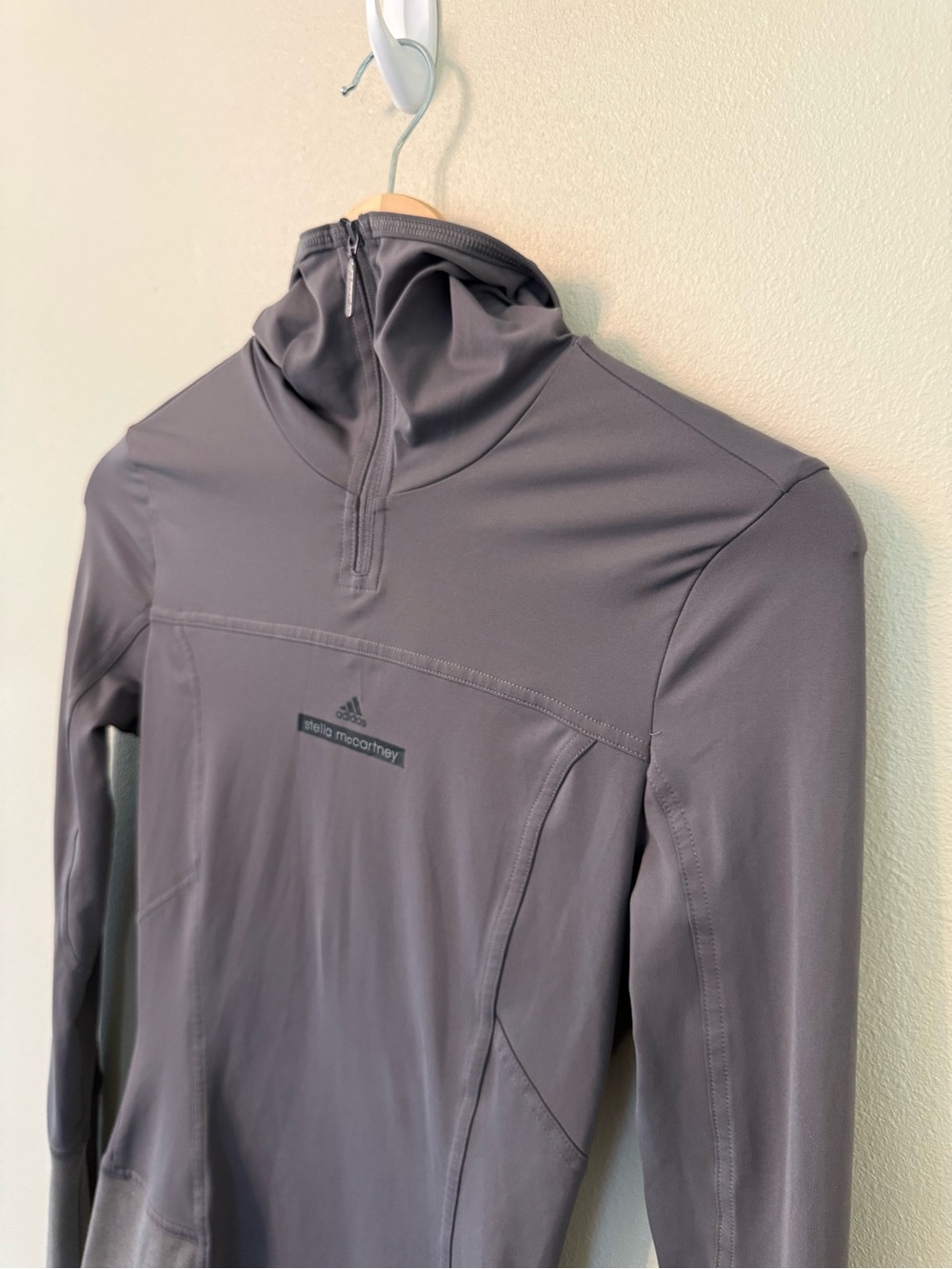 Adidas by Stella McCartney Quarter Zip Pullover Running Hoodie XS - Picture 5 of 7